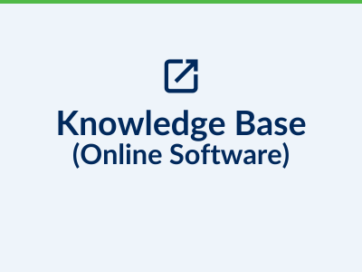 Knowledge Base (Online Software)