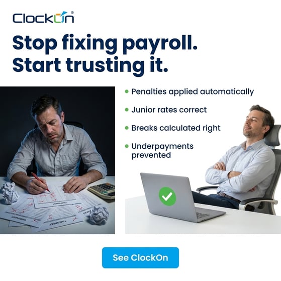 ClockOn fix payroll