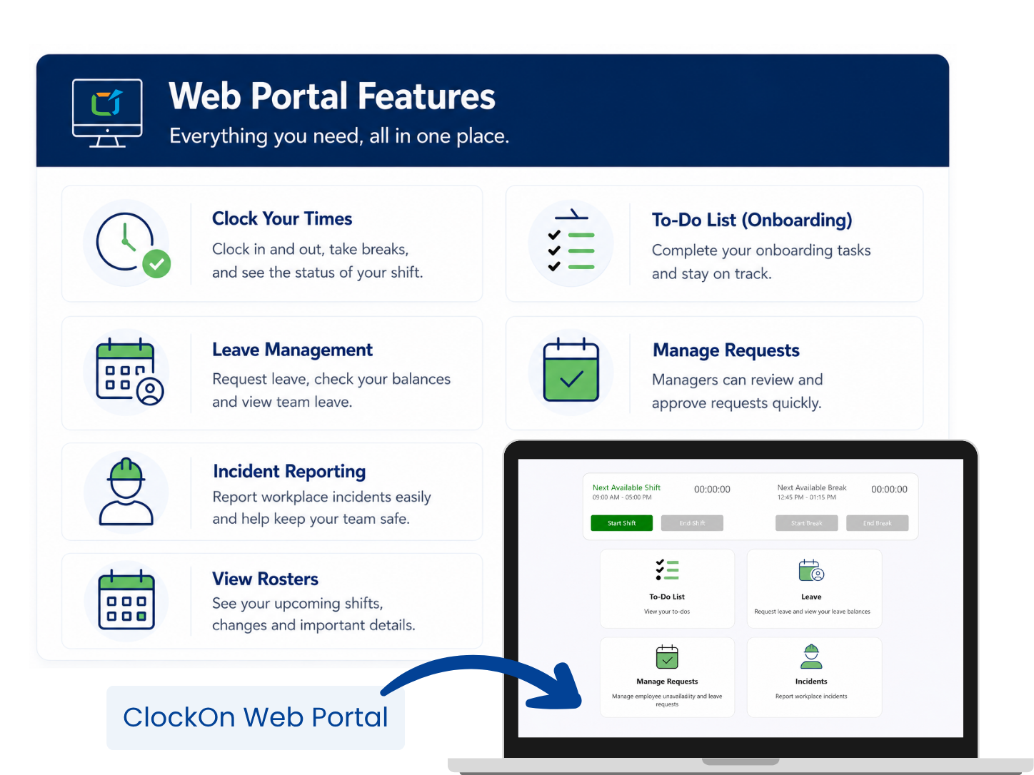 clockon web portal features (5)