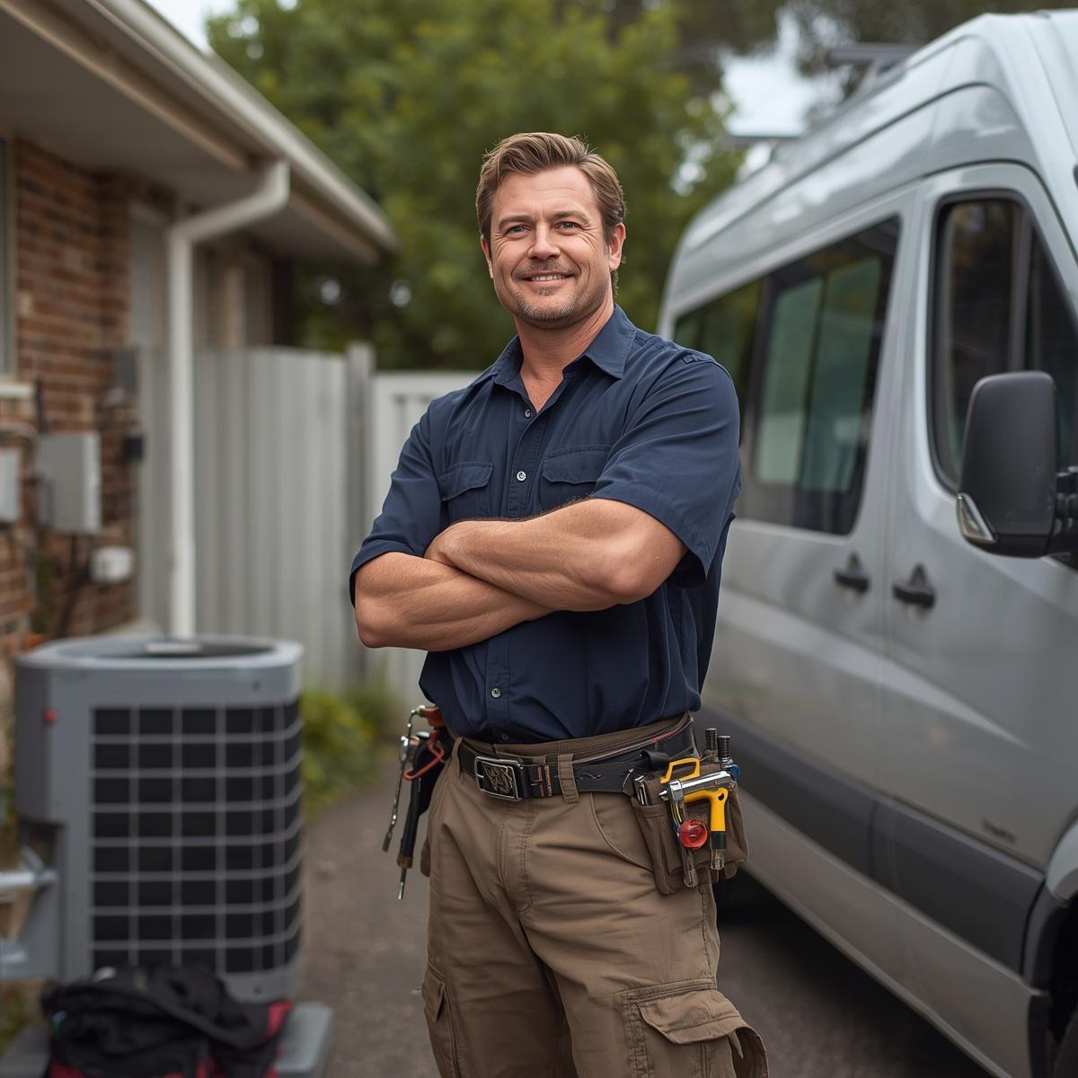 Aussie HVAC technician