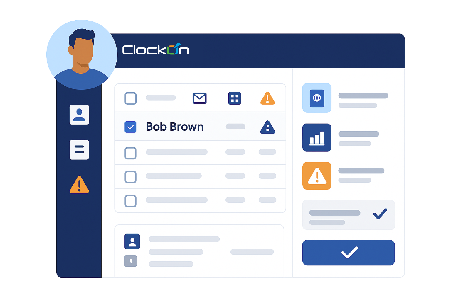 HR software interface