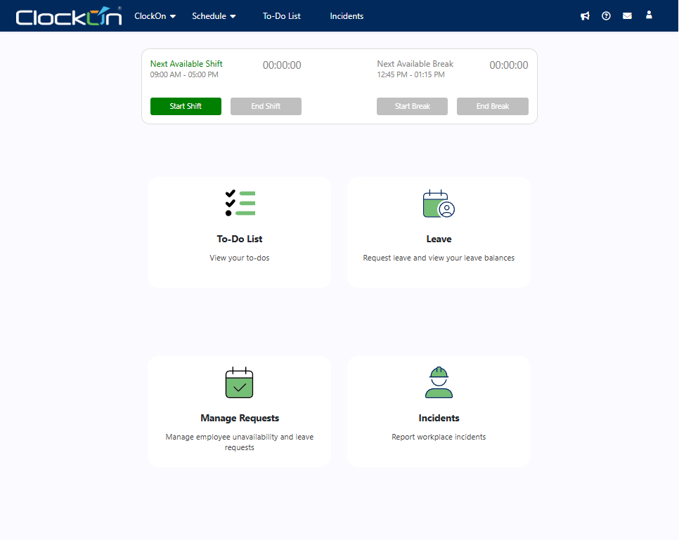 clockon web portal-1 clockon web portal-1
